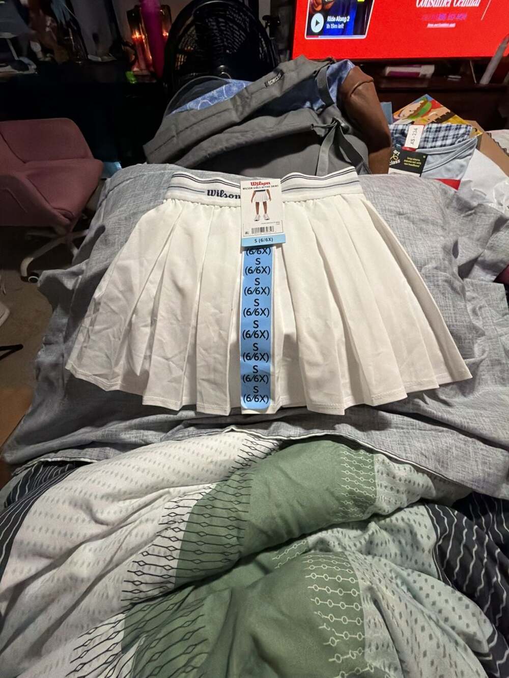 Wilson Girls Active Skirt Play On Skort White